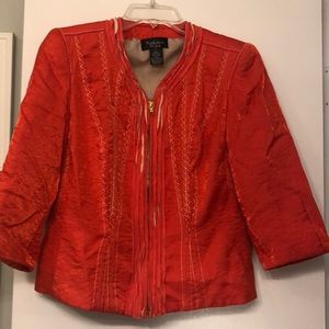 Beautiful size S orange with tan accents jacket.